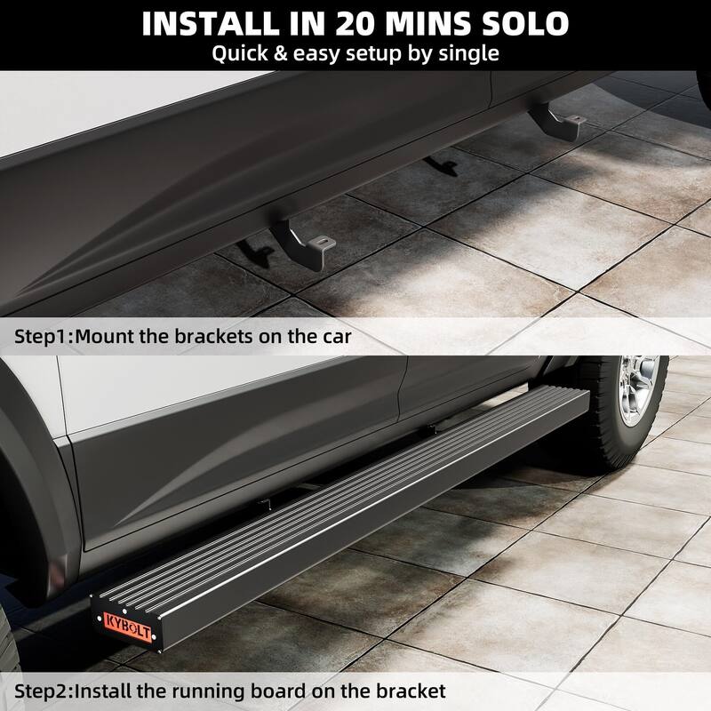 Running Boards [6.5 Inches] Compatible with 20092024 Dodge Ram 1500